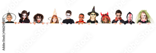 Fényképezés Kids in Halloween costumes