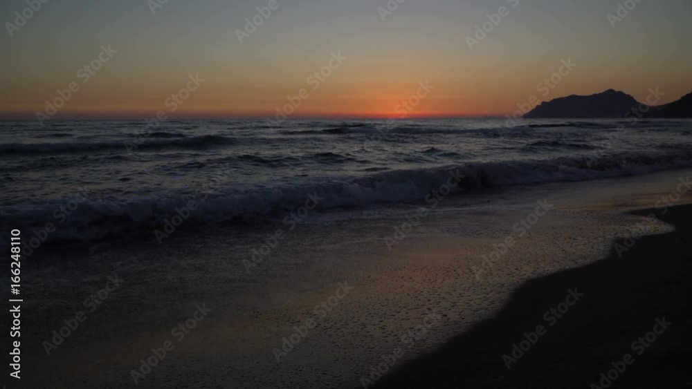 Relaxing beach background video taken moments after sunset Relaxing beach background video taken moments after sunset