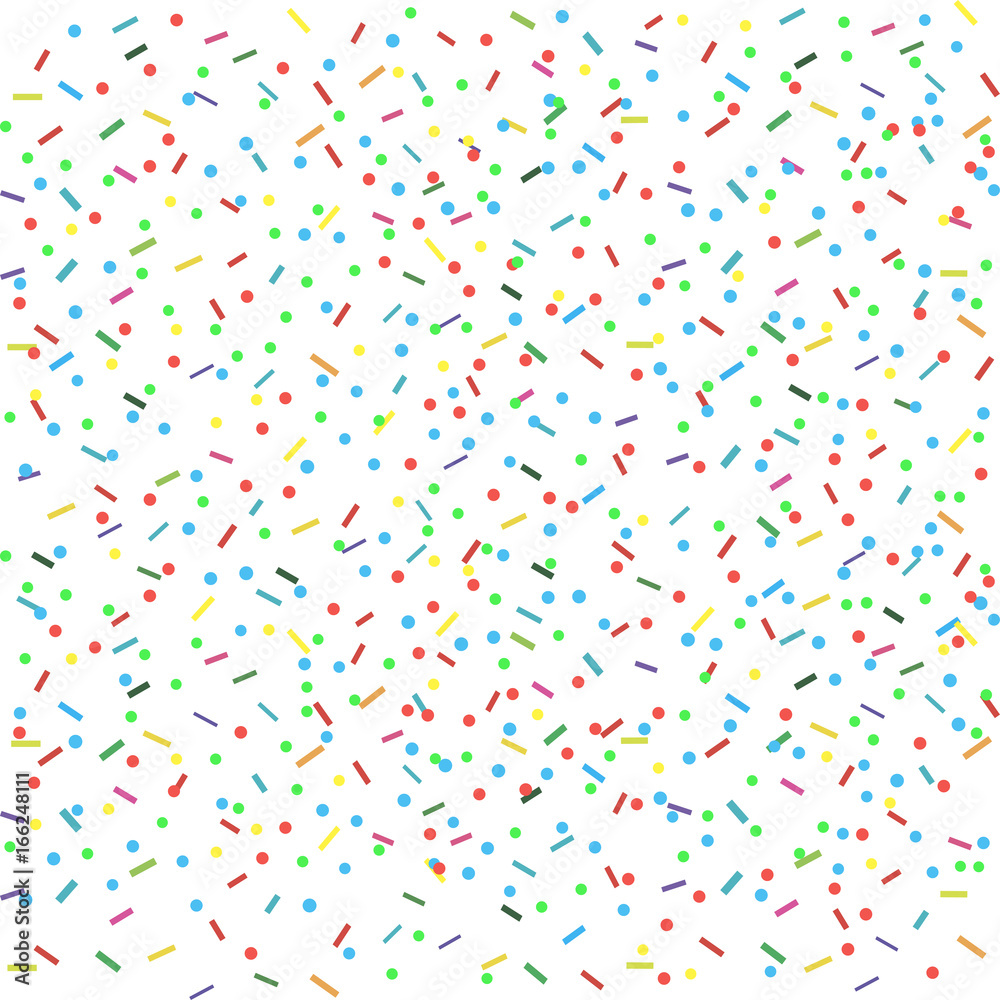 Confetti vector isolated on a white background. Flat design element Confetti vector isolated on a white background. Flat design element