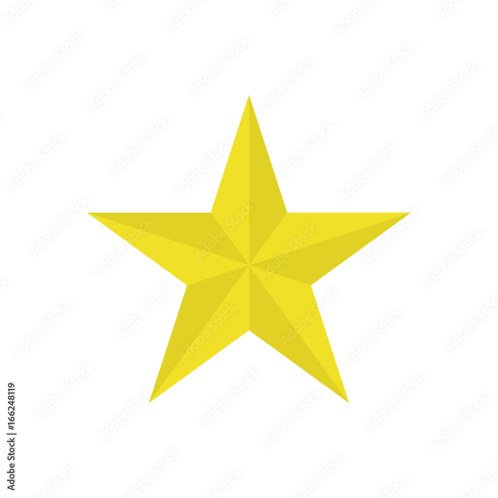 Vector star icon, yellow star Vector star icon, yellow star