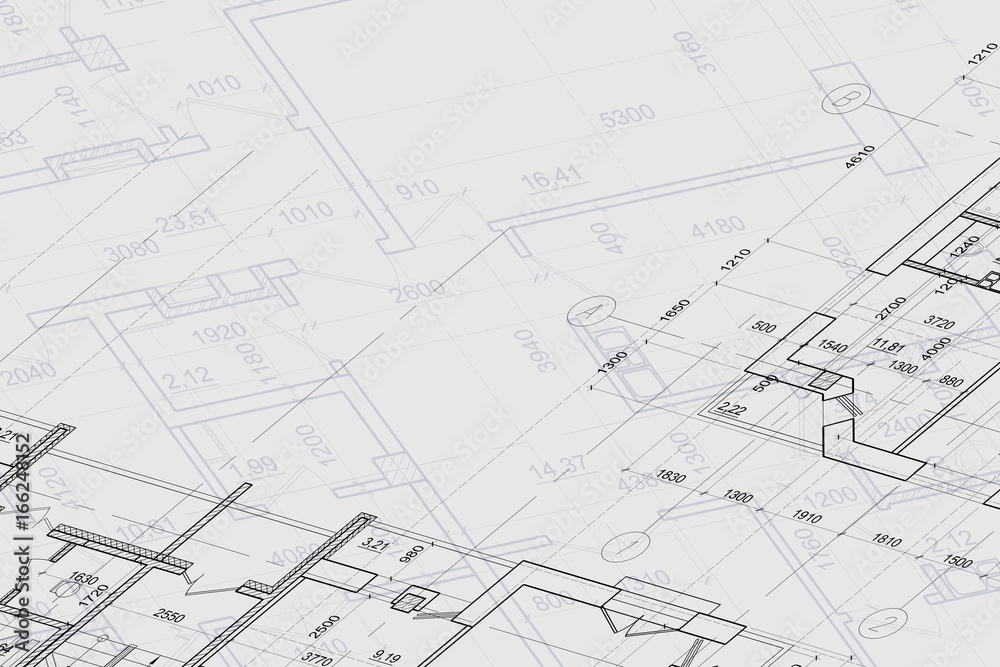 Background of architectural drawing