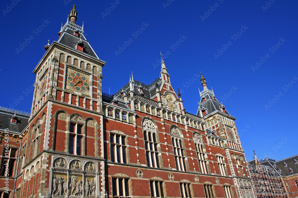 Amsterdam Centraal is the largest railway station in the Netherlands