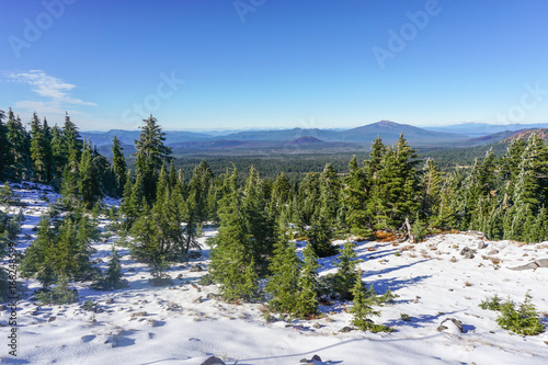 View of Umpqua Forest from Crater Lake photo