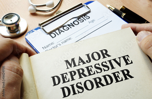 Book with title Major depressive disorder.