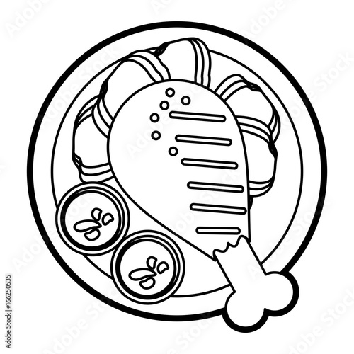 chicken vector illustration