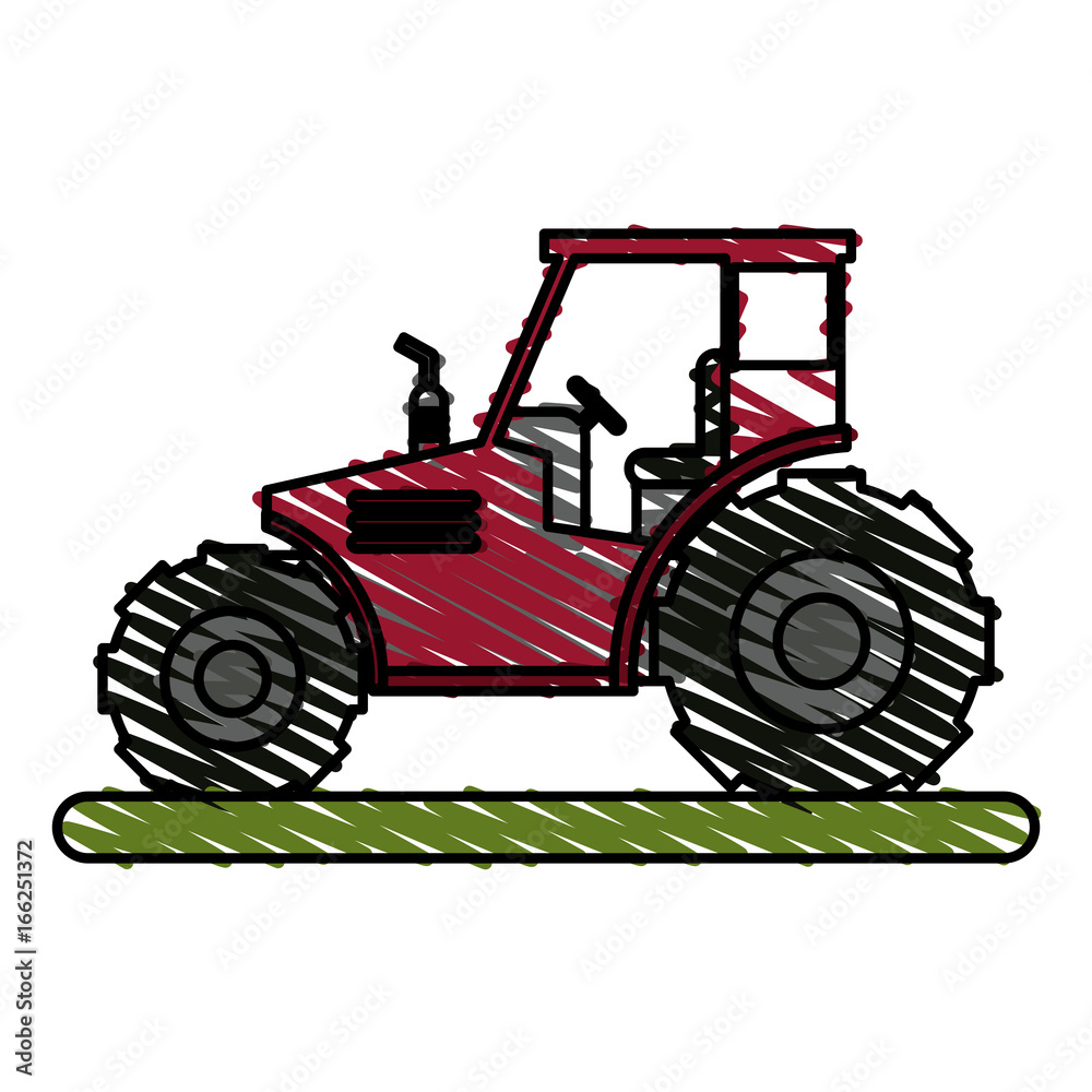 Naklejka premium tractor vector illustration
