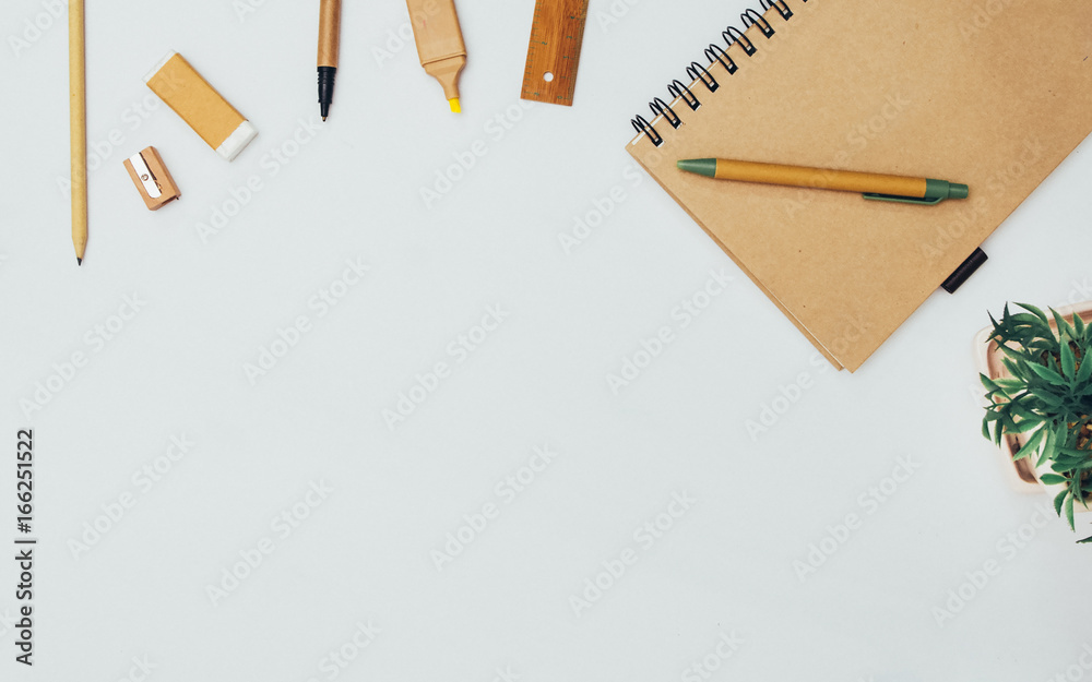 set of stationery. Writing items for design cards and posters