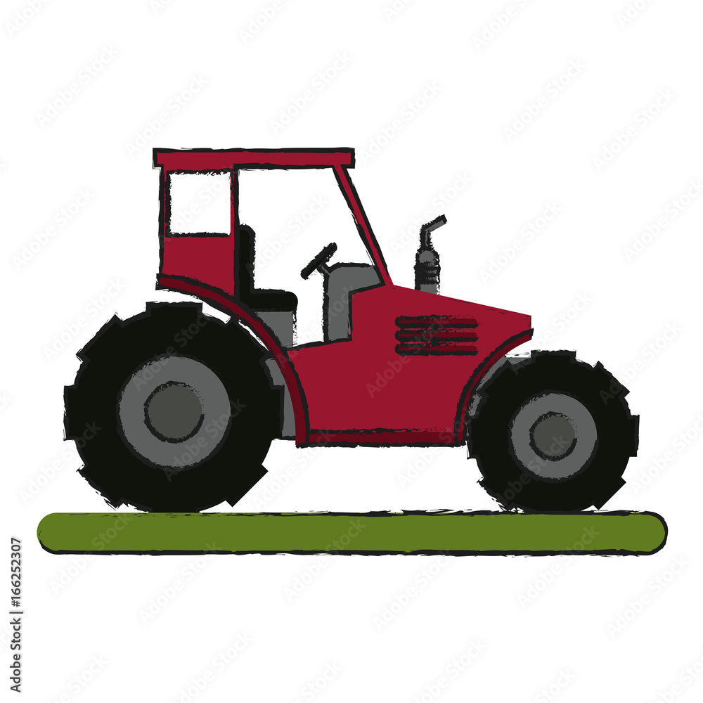Obraz premium Tractor vector illustration