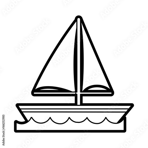 sailboat vector illustration