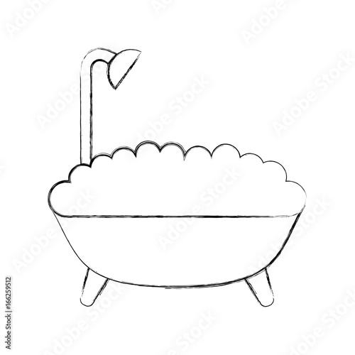 bathtub service isolated icon