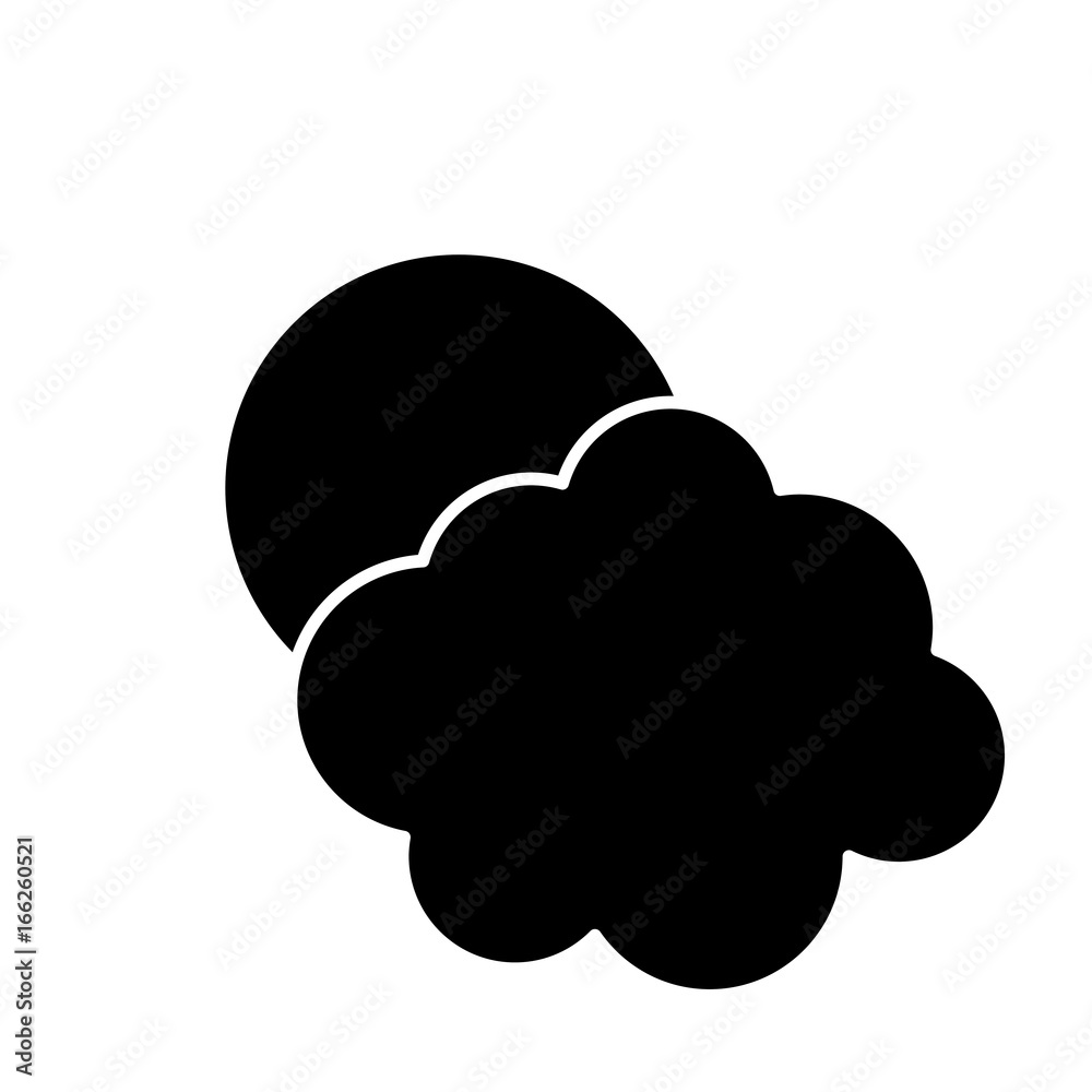 sun and cloud icon sun and cloud icon