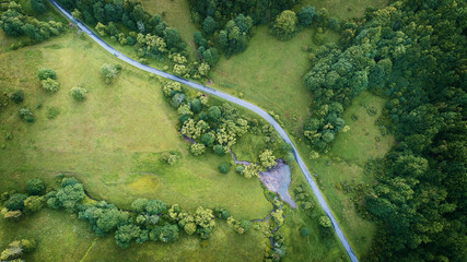 Acrylglasbilder Pistache Aerial landscape  © Piotr Krzeslak