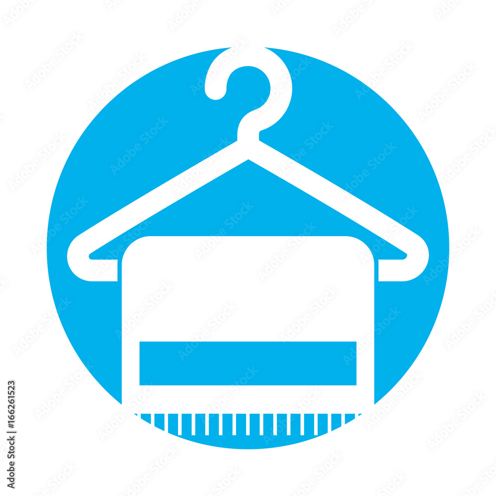 towell hangin in wire hook vector illustration design towell hangin in wire hook vector illustration design