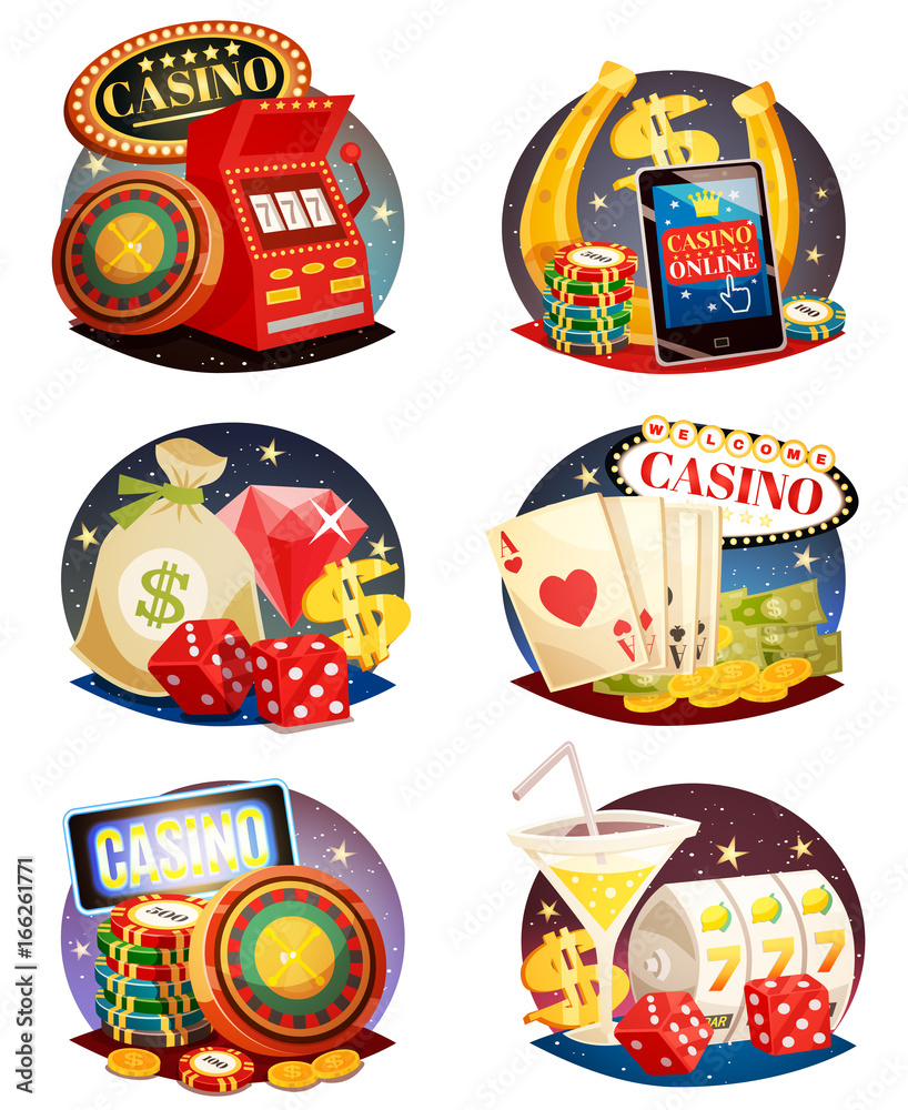 Casino Decorative Compositions Set