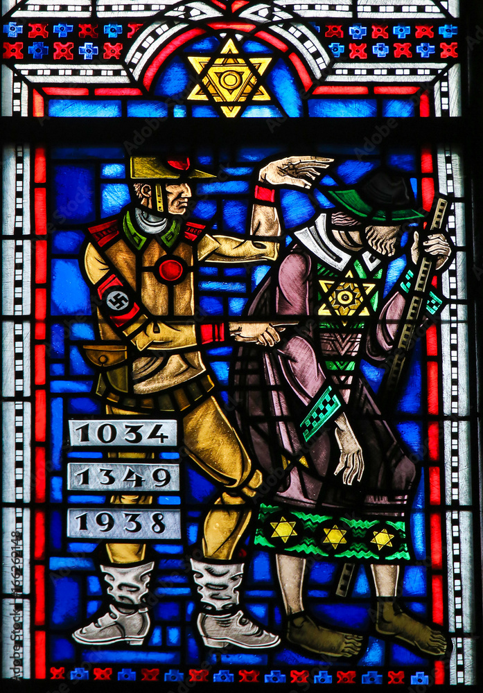 Stained Glass in Worms - Antisemitism in Nazi Germany