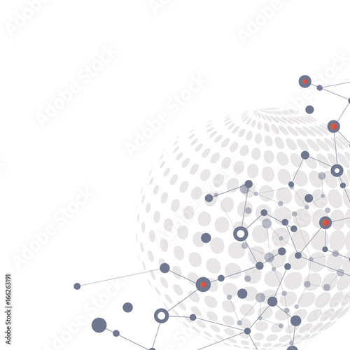 Molecule structure vector illustration background