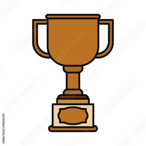 Trophy cup isolated