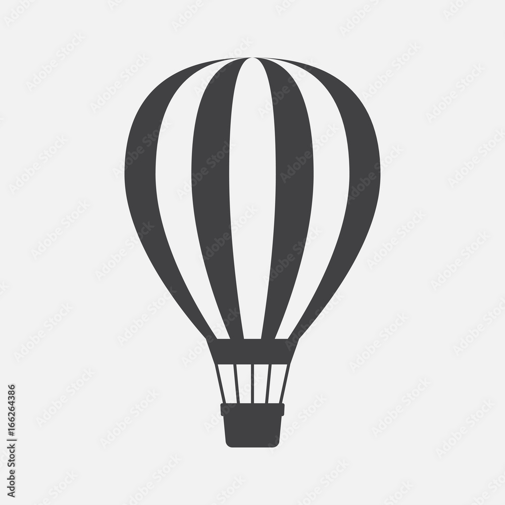 Hot air balloon icon Hot air balloon icon