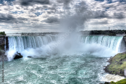 Niagara Falls Horeshoe falls with artistic editing to create a surreal effects.