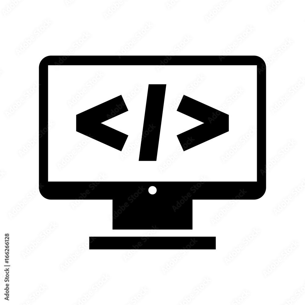 computer desktop with progamming language computer desktop with progamming language