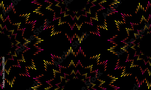 Illustration of colorful musical bar showing volume. Colorful music equalizer sound waves background. Vector illustration. Graphic Design Editable For Your Design.