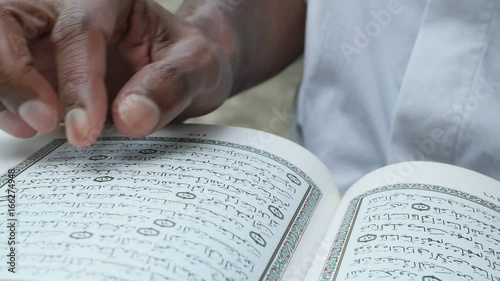 Close up of Noble Quran 
