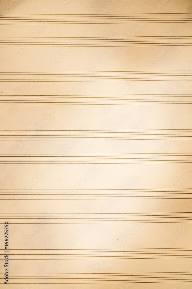 Fototapeta premium close up of old music sheet