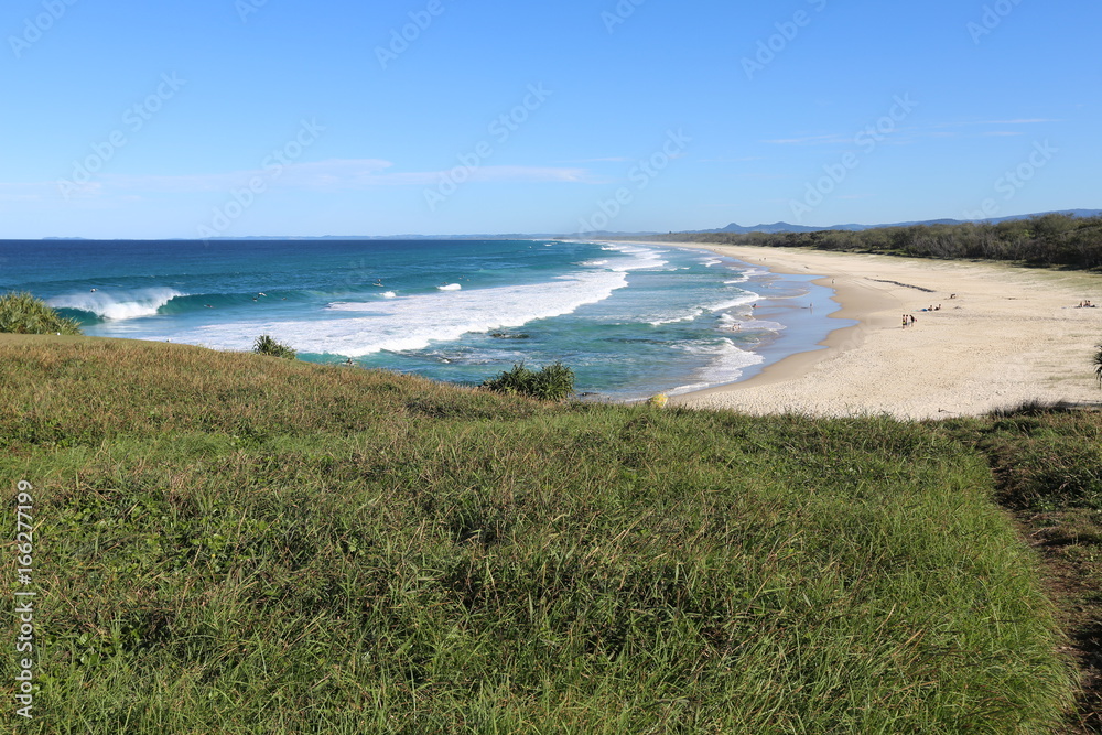 A clear and sunny day at Hastings Point in northern New South Wales Australia