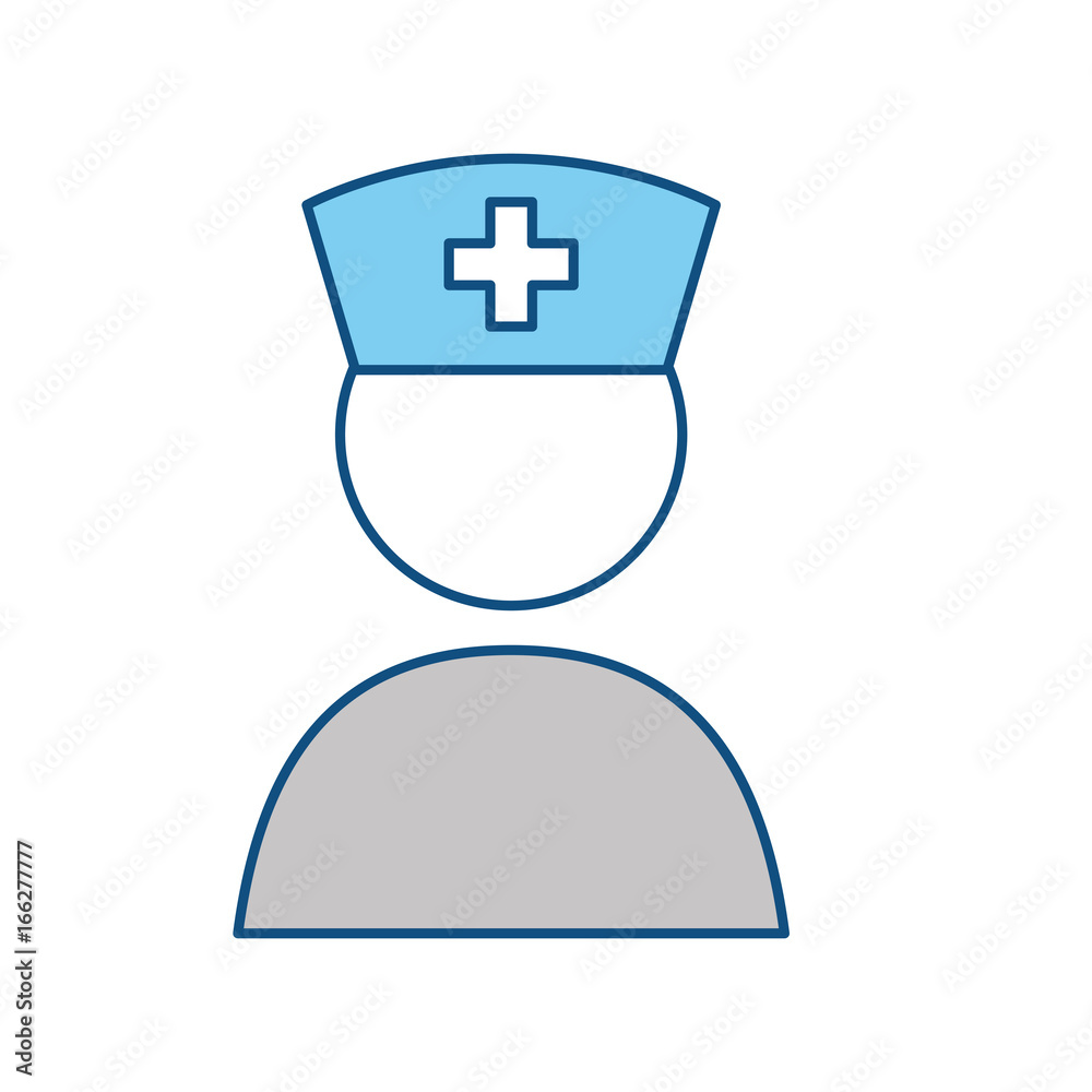 Fototapeta premium Nurse pictogram symbol