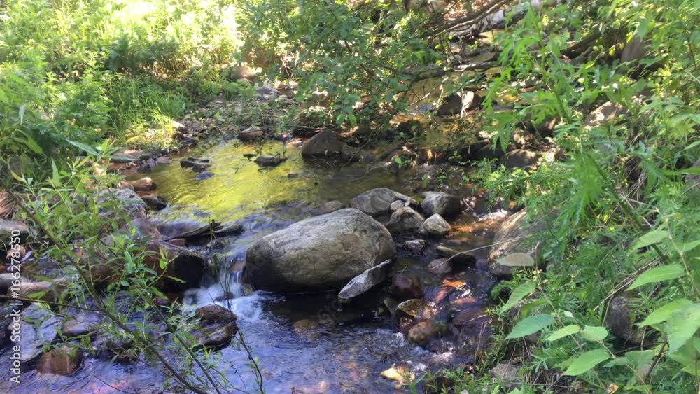 relaxing water flow in peaceful Vermont creek relaxing water flow in peaceful Vermont creek
