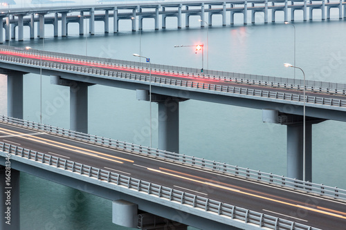 The Dalian Xinghai Bay cross-sea bridge,liaoning province,china.