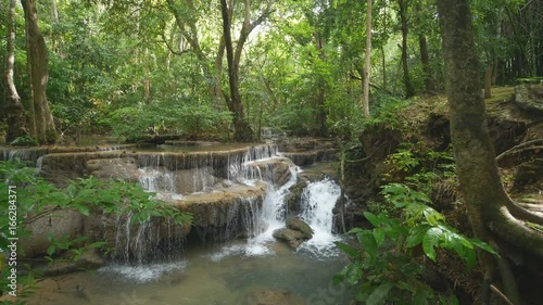 Level 6 of Huay Mae Kamin waterfall in Khuean Srinagarindra National Park, Kanchanaburi Province, Thailand
