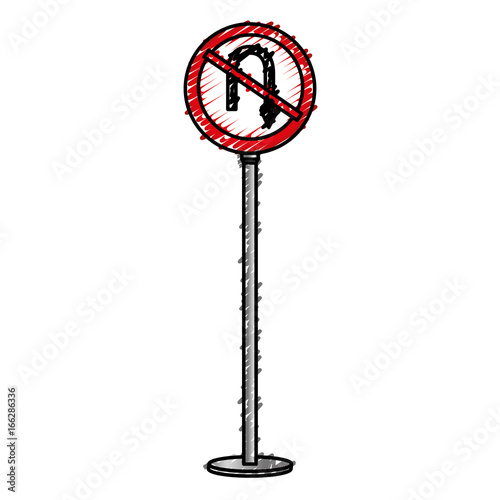 traffic signal U-turn prohibited
