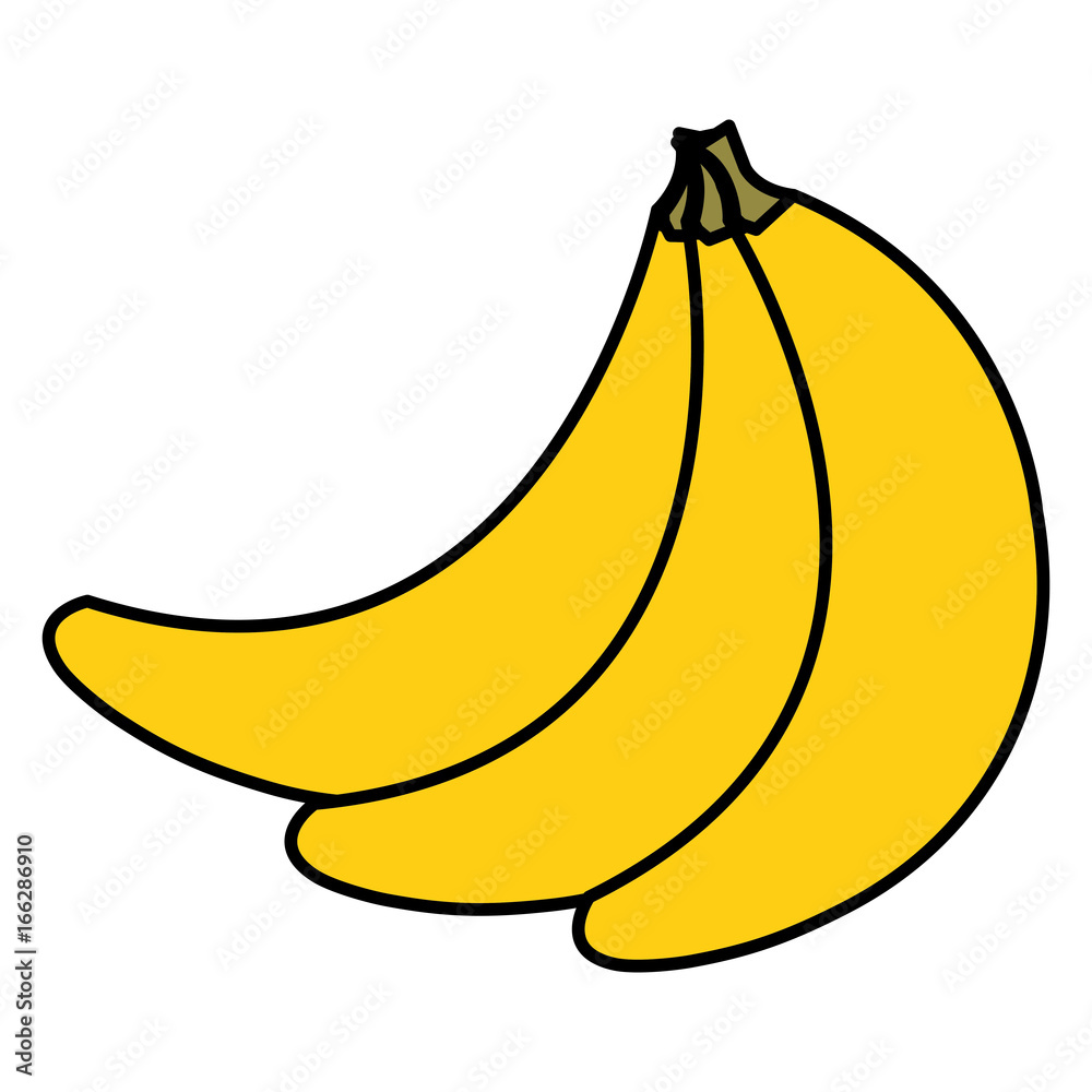 fresh banana isolated icon