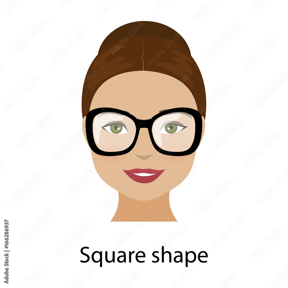 Woman square face shape