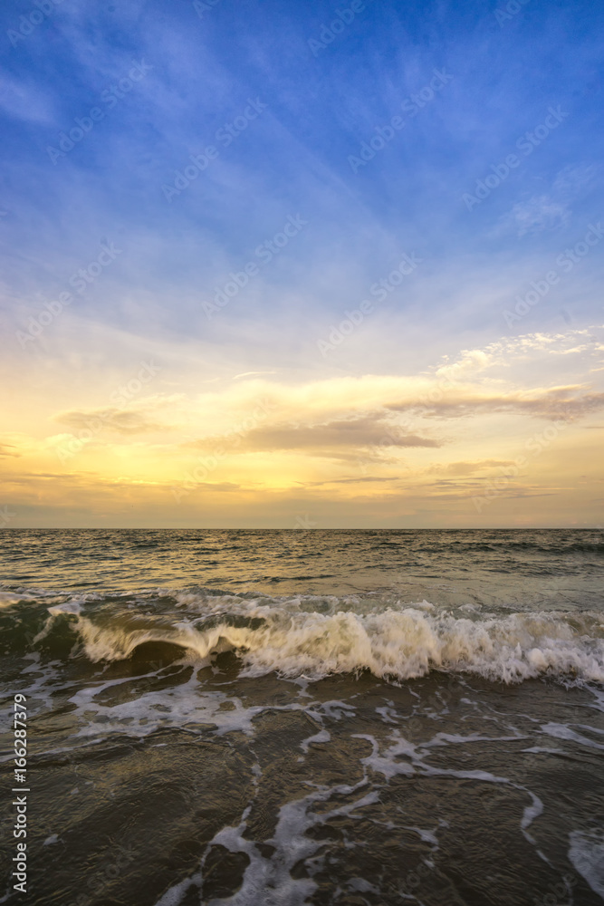 abstract sunset beach seascape