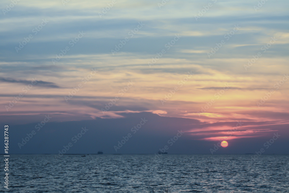 sunset sky clouds background