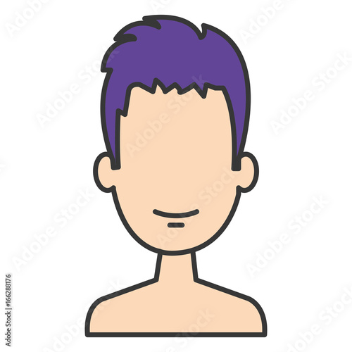 young man shirtless avatar character