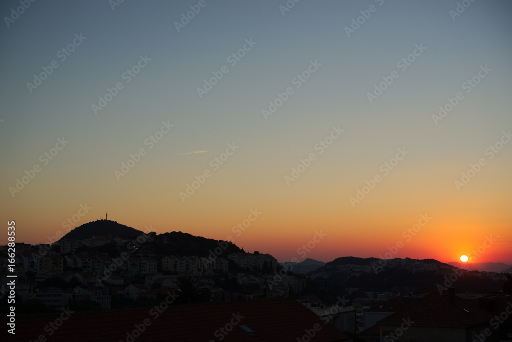 Fototapeta premium Sunset in the mountains