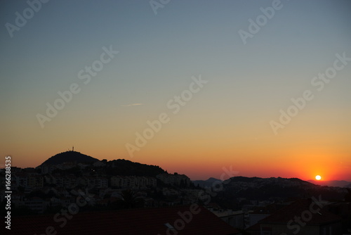 Sunset in the mountains