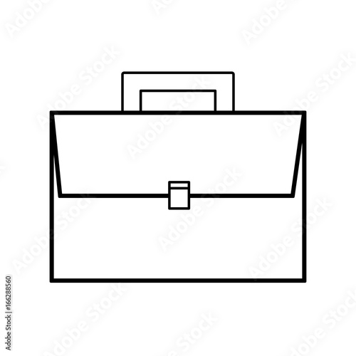 Business briefcase isolated