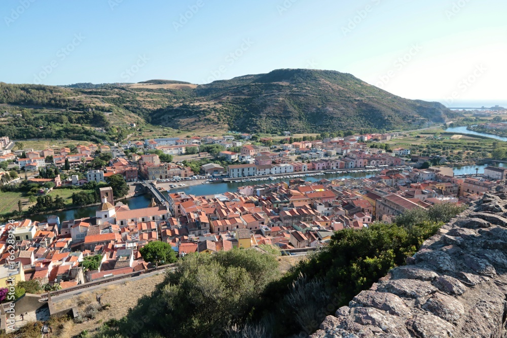 Obraz premium Bosa veduta aerea