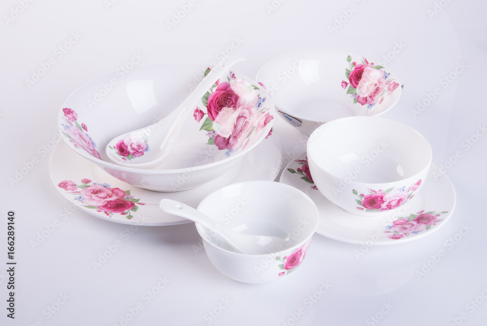 plate or ceramic tableware on the background. plate or ceramic tableware on the background.
