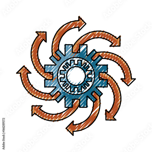 Gear machinery piece
