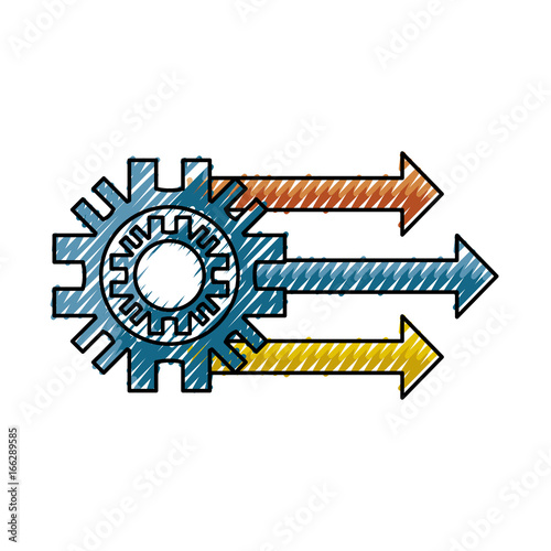 Gear machinery piece