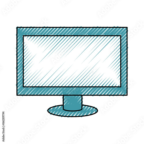 Computer screen isolated