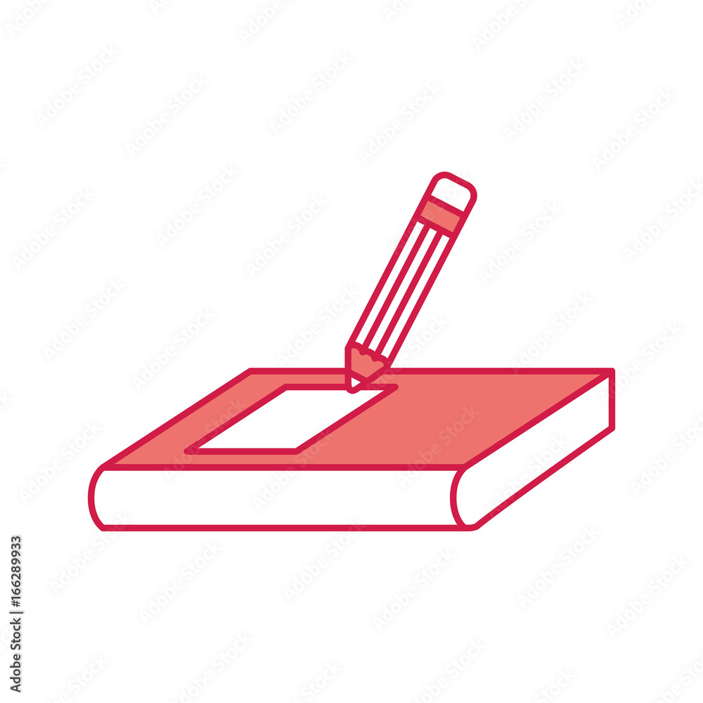text book with pencil text book with pencil
