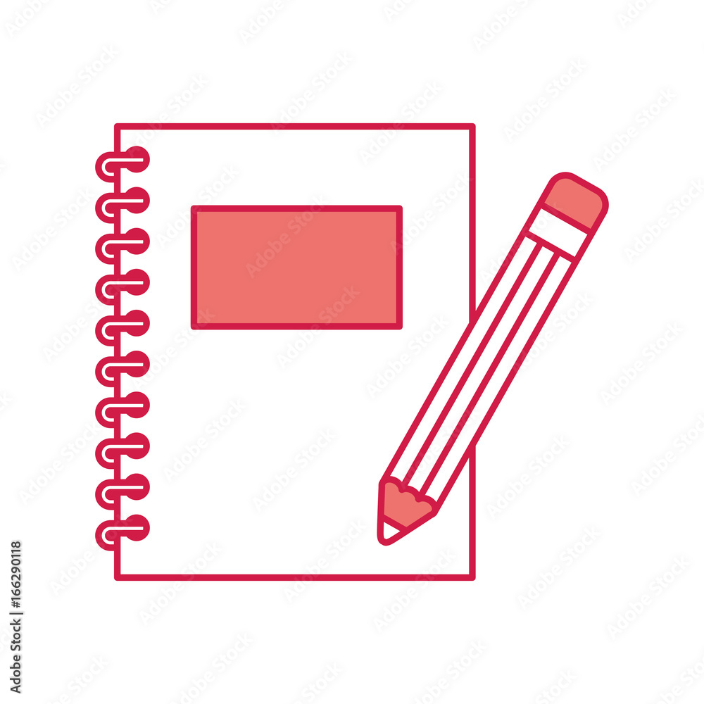 notebook school with pencil notebook school with pencil