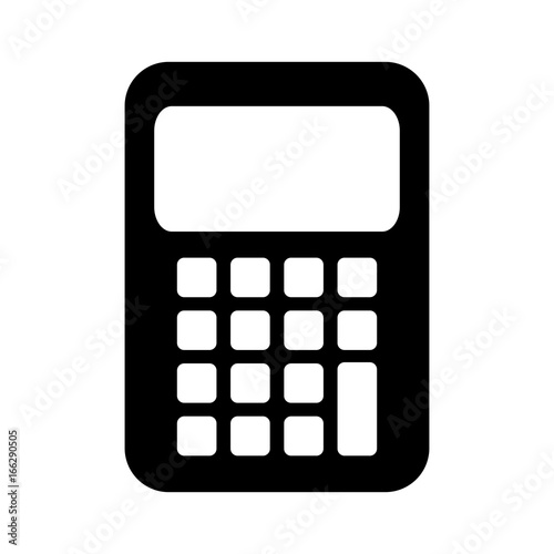 calculator math isolated icon