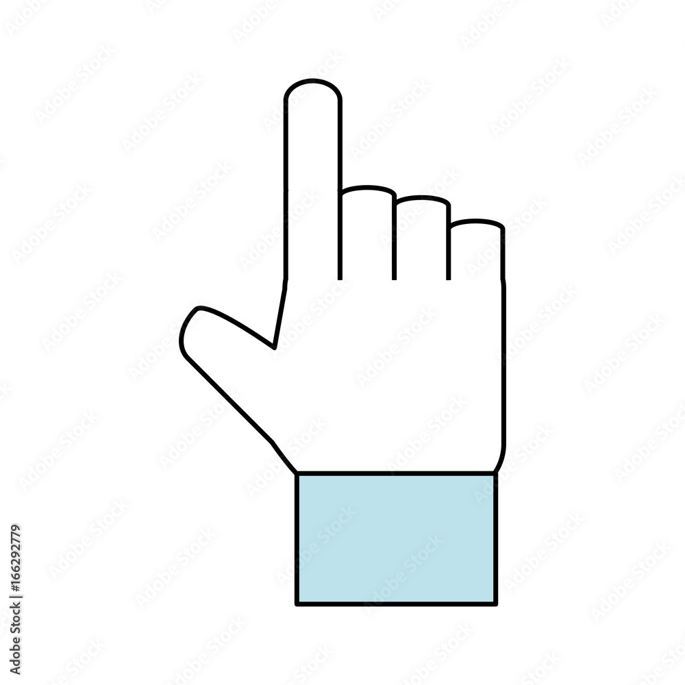 Human hand symbol